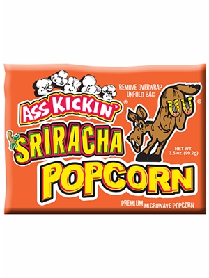 Ass Kickin' Microwave Sriracha Popcorn