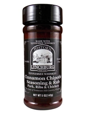 Historic Lynchburg Tennessee Whiskey Cinnamon Chipotle Seasoning and Rub