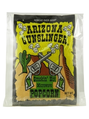 Arizona Gunslinger Smokin Hot Microwave Popcorn,