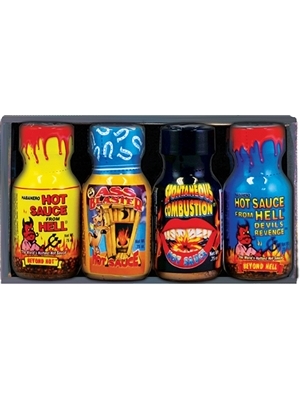 Xtreme Heat Mini Bottle Hot Sauce Four Pack