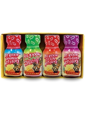 Mini Ass Kickin’ Hot Sauce 4-Pack