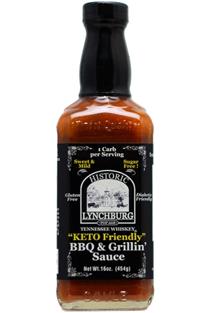 Historic Lynchburg Tennessee Whiskey Diabetic and KETO Friendly Mild Gourmet BBQ & Grillin Sauce