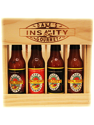 Dave's Four Pack Super Hot in Wooden Crate