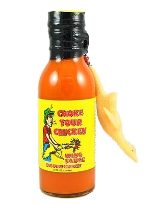 Choke Your Chicken Wing Sauce w/ Giant Chicken Keychain