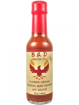 B&D'S Hot Florida Grown Original Bird Pepper Hot Sauce
