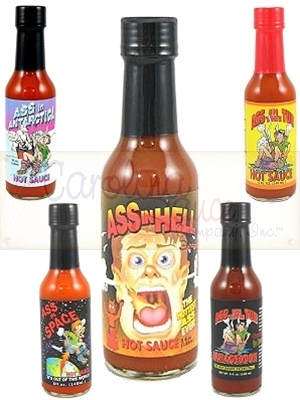 Ass In The Tub Hot Sauces 5 Pack Gift Set