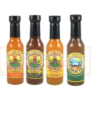 Tahiti Joe's Maui Pepper Hot Sauces 4 Pack