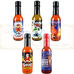 Santa, Rudolph and Frosty Complete Hot Sauce Holiday Gift Set