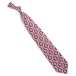 Indiana University IU Diamond Designed Silk Neck Tie