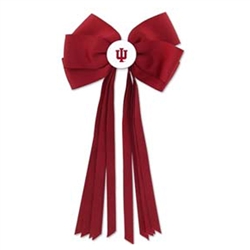 IU Crimson Hair Bow Barrette