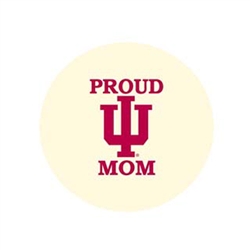 Proud IU Mom 2.25" Fabric Fan Button