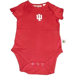 Indiana IU Girl's Infant Crimson Onesie by Sara Lynn Togs