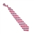 Indiana University Crimson and Silver Woven Polyester Check Neck Tie