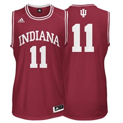 ADIDAS Crimson Men's Basketball Replica #11 Indiana Jersey