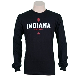 LONGSLEEVE ADIDAS Black INDIANA Football T-Shirt