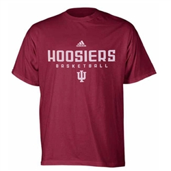 ADIDAS Crimson HOOSIER BASKETBALL Short Sleeve T-Shirt