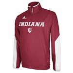 ADIDAS Crimson INDIANA Polyester 1/4  Zip Sideline