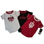 ADIDAS Indiana IU Infant 3-Pack Bodysuits Onesies Combo