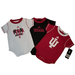 ADIDAS Indiana IU Infant 3-Pack Bodysuits Onesies Combo