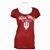 Women's ADIDAS Crimson "Kiss Me" Burnout T-Shirt