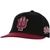 Indiana "IU" Black and Crimson Flat Brim "The King" Cap