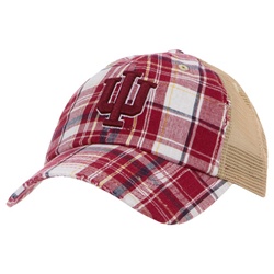 Indiana Mesh Backed Retro Plaid Adjustable Cap