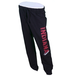 Women's Black "COZY" INDIANA Hoosiers Sweatpants