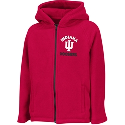 Colosseum Toddler "Mist" Full Zip Hooded Polar Fleece Jacket Indiana Hoosiers IU