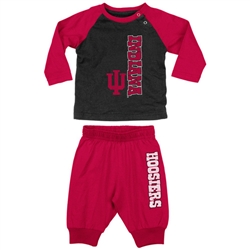 Indiana Hoosiers Infant "Chase"  LS T-Shirt and Pant Combo from Colosseum