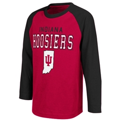 Colosseum Kids Long Sleeve "CALVARY" Indiana Hoosiers T-Shirt