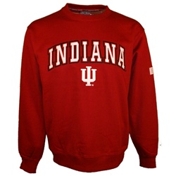 Crimson "Automatic" INDIANA Hoosiers Crew Neck Sweatshirt