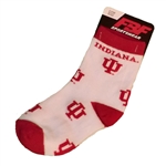 Indiana IU Crimson and White "All Over" Child's Socks