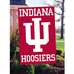 Indiana Hoosiers Two-Sided 44" by 28" Applique Flag