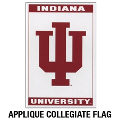 Indiana Hoosiers Two-Sided 40" by 28" Applique Flag