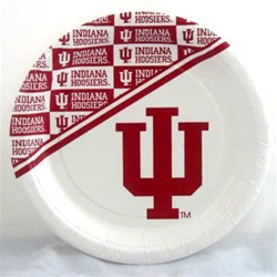 Indiana Hoosiers Set of Eight 7" Paper Plates