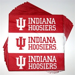 Indiana Hoosiers Package of 16 Luncheon Napkins