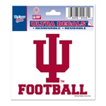 Indiana "IU Football" Ultra Decal from Wincraft