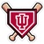 Indiana Baseball "Crossed Bats" 5" Magnet