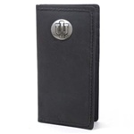 Indiana Hoosiers Brown "Secretary" Style Bi-fold Checkbook-Sized Wallet