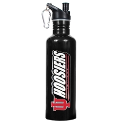 Indiana Hoosiers 34 Ounce Black Aluminum Water Bottle from Great American Products