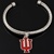 Indiana Hoosiers Rope Style Bracelet with IU Charm and Faux Crystals