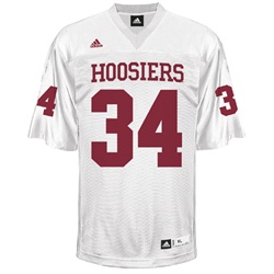 ADIDAS Authentic Replica Indiana Football #4 White Jersey