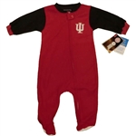 Crimson/Black Infant Indiana Hoosiers IU Footed Blanket Sleeper from Outerstuff