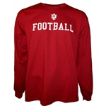 Crimson Indiana IU FOOTBALL Longsleeve T-Shirt