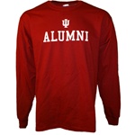 LONGSLEEVE Crimson Indiana IU ALUMNI T-Shirt