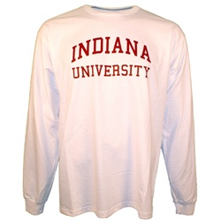 LONGSLEEVE White INDIANA UNIVERSITY T-Shirt