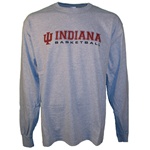 LONGSLEEVE Grey INDIANA BASKETBALL T-Shirt