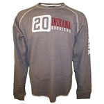 LONGSLEEVE Charcoal Grey Distressed Indiana Hoosiers Thermal Shirt