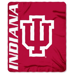 Indiana IU Fleece Throw Blanket