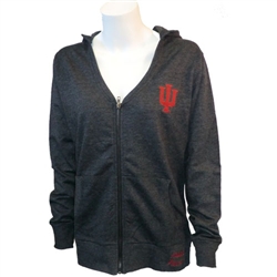 IWomen's Indiana French Terry Hooded V-Neck Zip Sweatshirt from Ouray